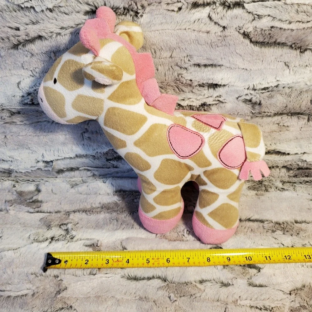 Carters‎ Giraffe Baby Plush Stuffed Animal Brown Pink 2012 Baby Toy 10